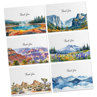 National Park Inspired Thank You Cards