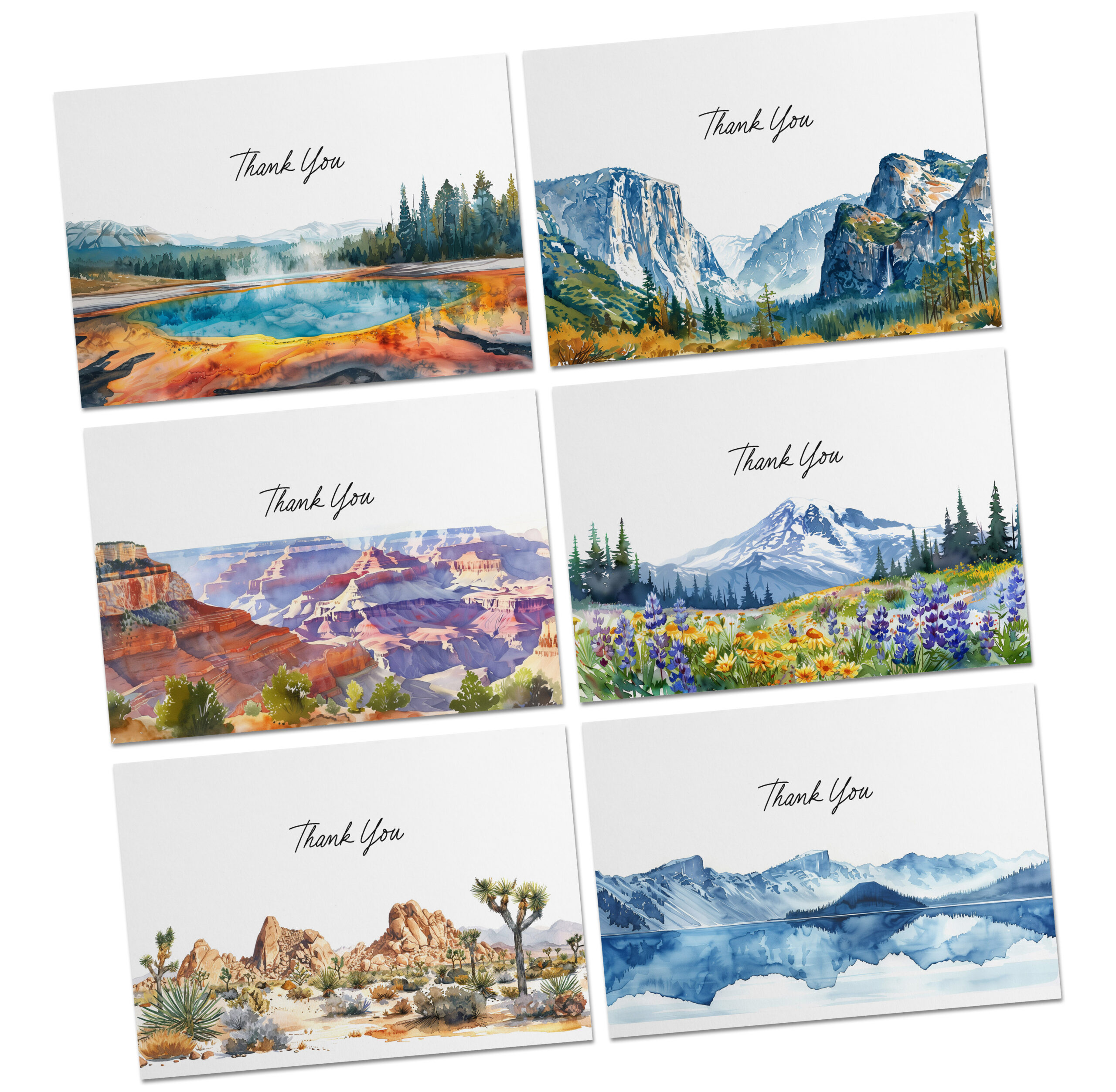 National Park Inspired Thank You Cards