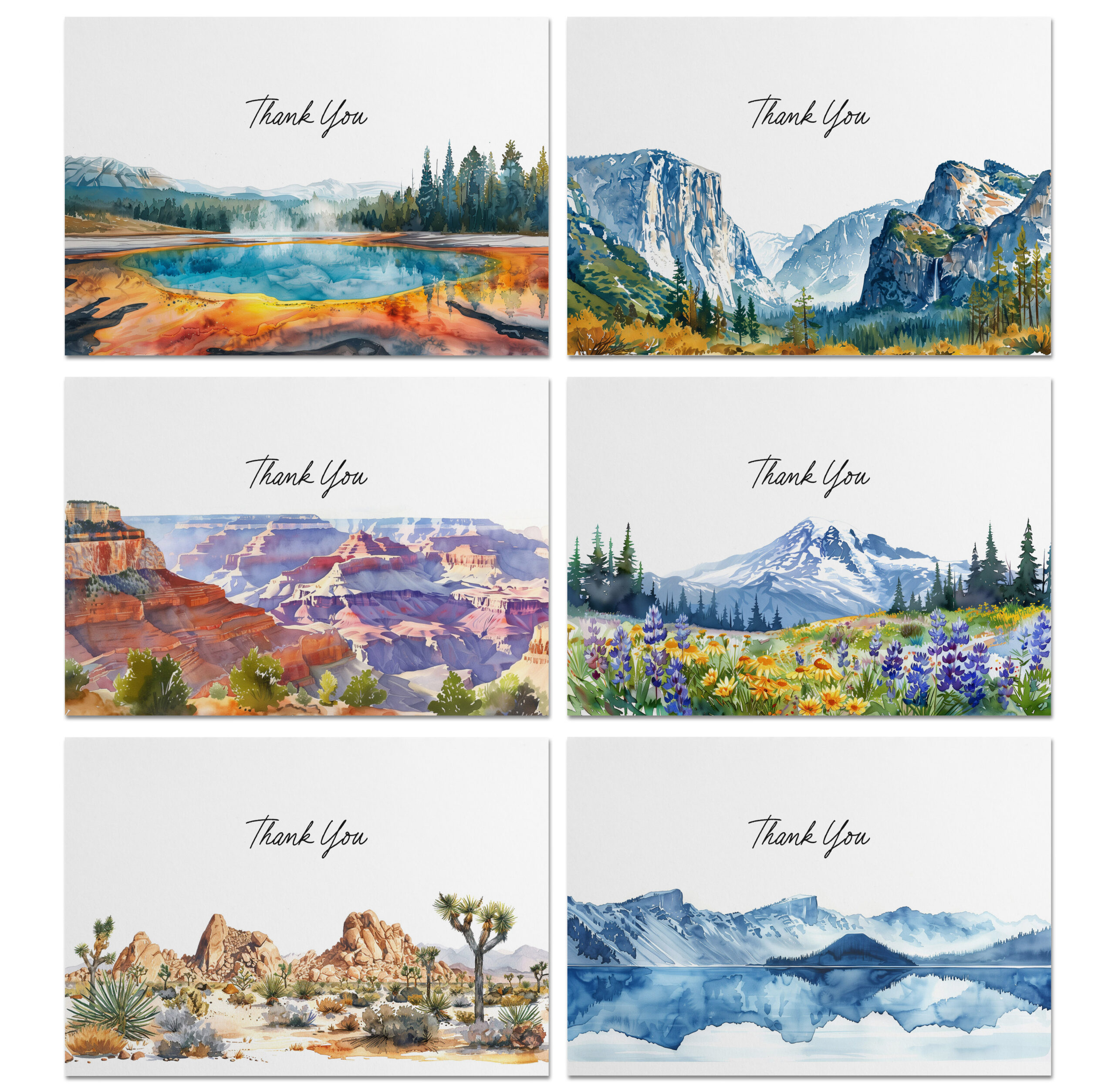 National Park Inspired Thank You Cards - Image 2
