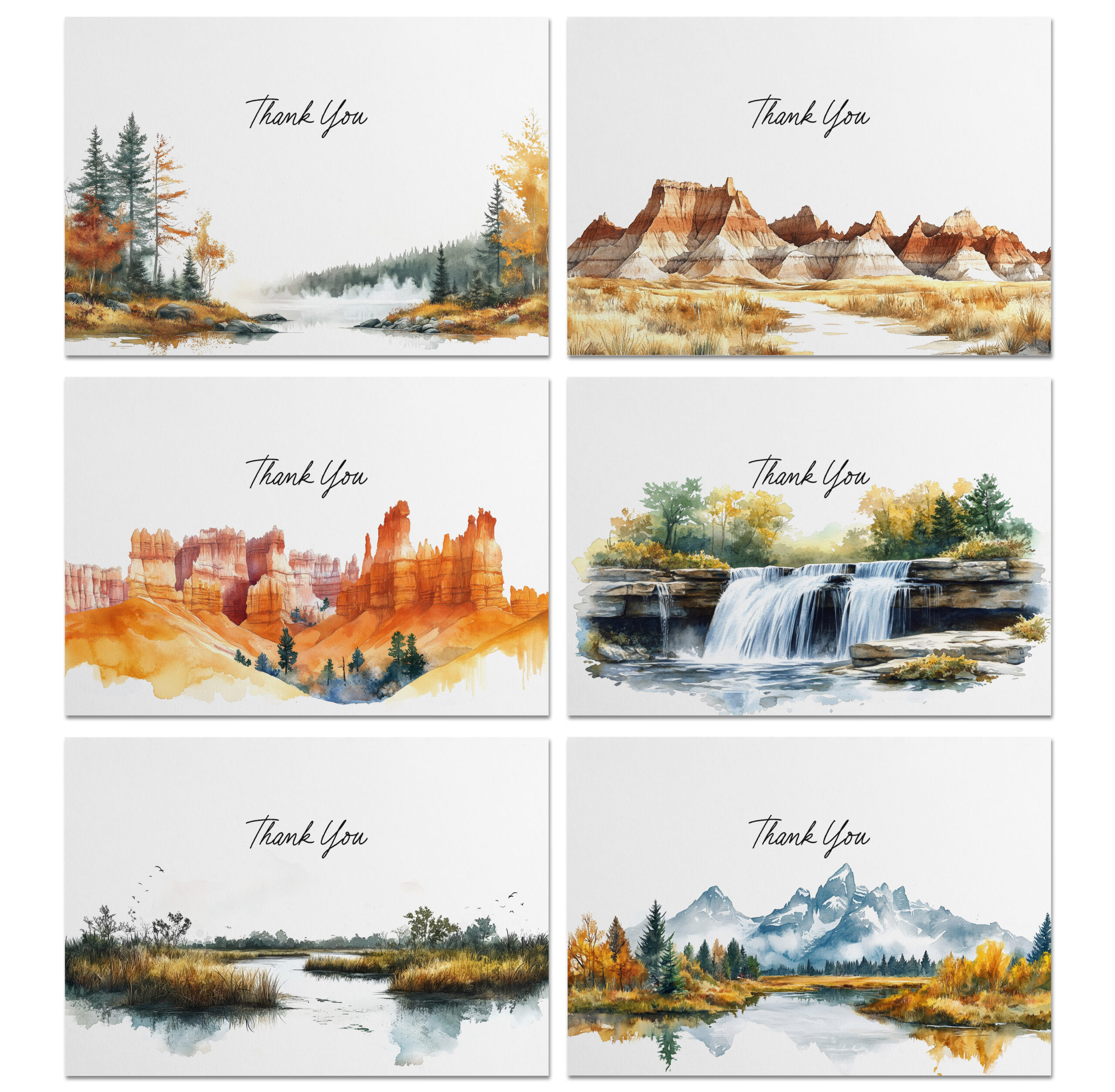 National Park Inspired Thank You Cards - Image 4