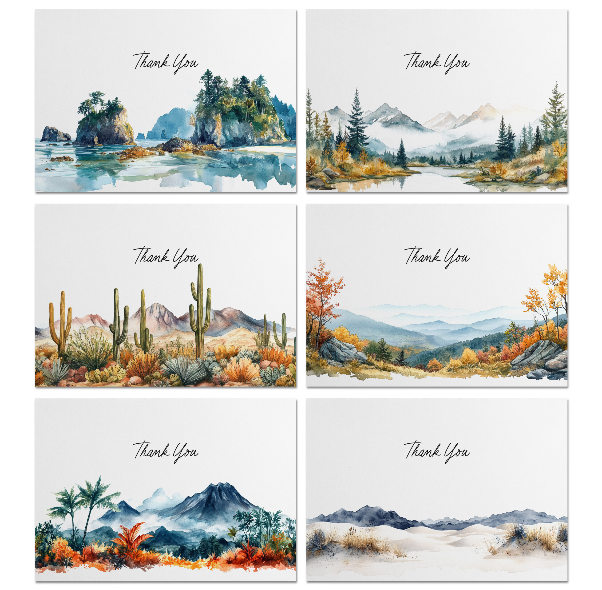 National Park Inspired Thank You Cards - Image 5