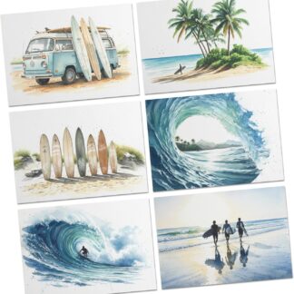 Beach Surf Notecards
