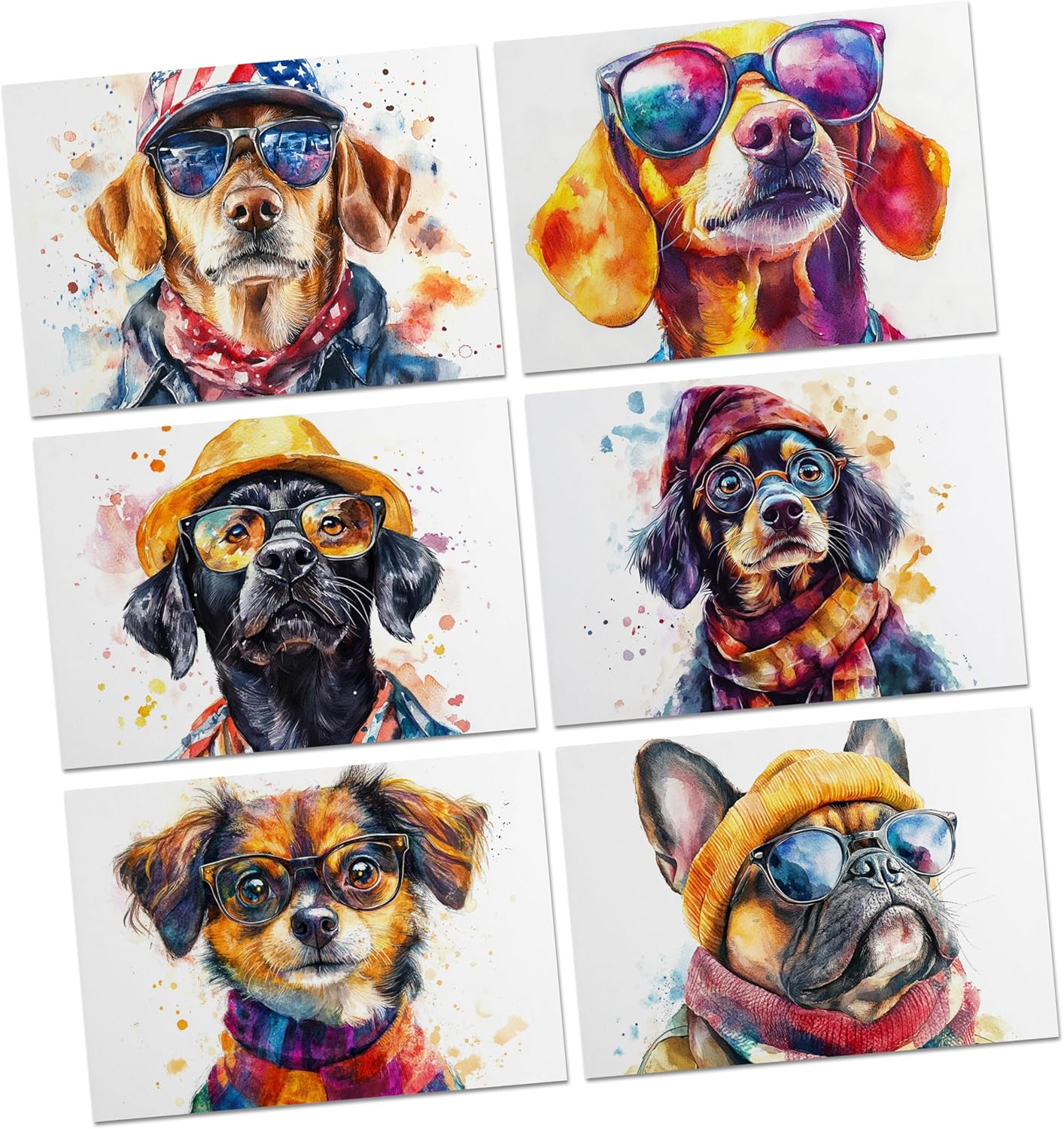Watercolor Style Dog Notecards - Image 2
