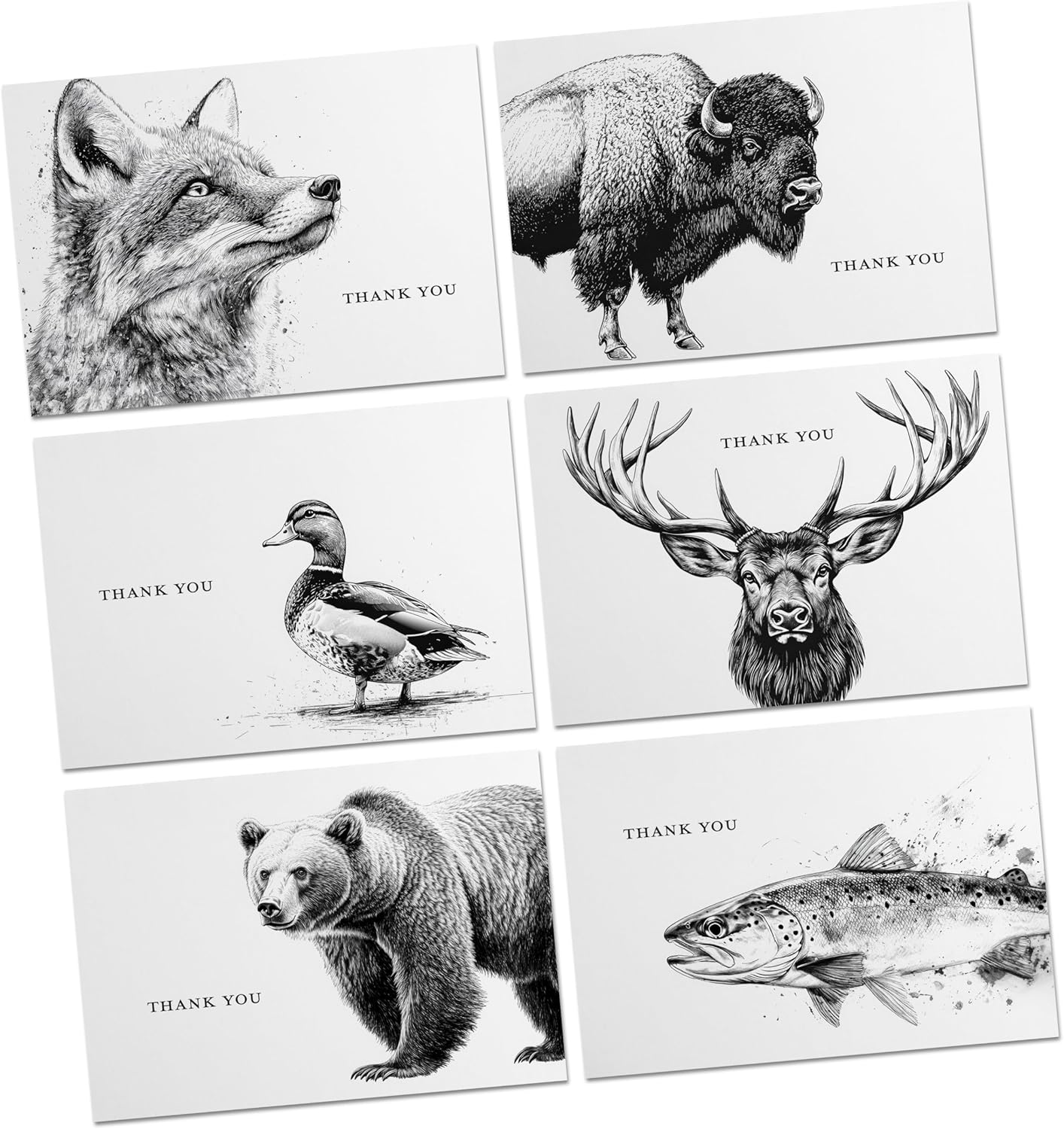 Outdoorsman - Hunting, Fishing, Nature - Thank You Cards