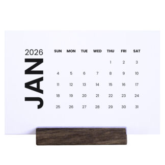 2026 Desk Calendar - Modern Minimalist