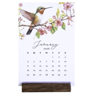 2026 Desk Calendar - Hummingbirds