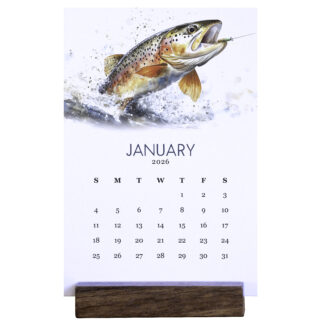 2026 Desk Calendar - Trout Fly Fishing