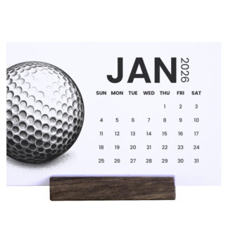 2026 Golf Desk Calendar