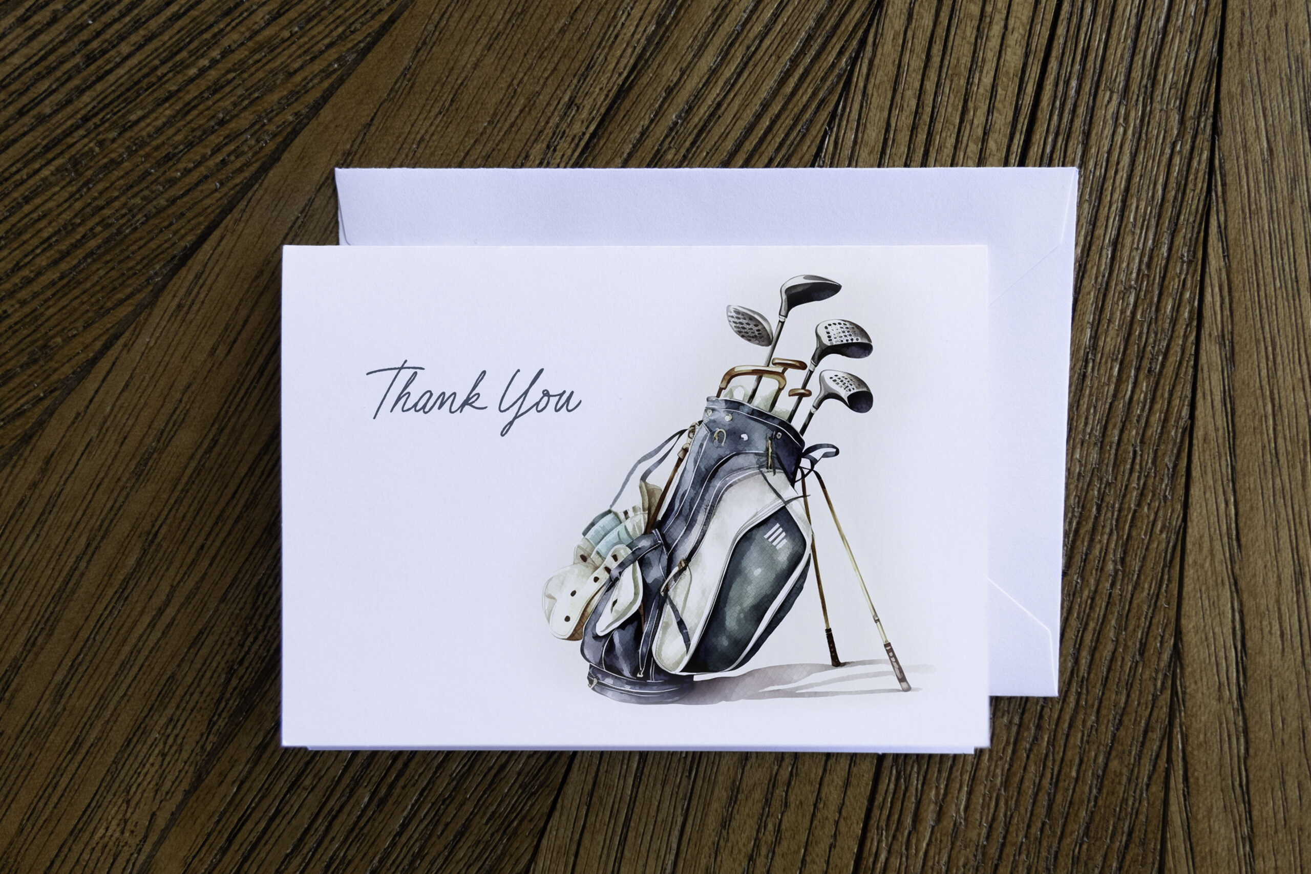 Golf Watercolor Style Thank You Cards - Image 3