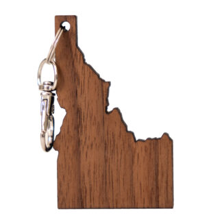 Idaho State Keychains – Handcrafted Walnut Wood (2 Pack)