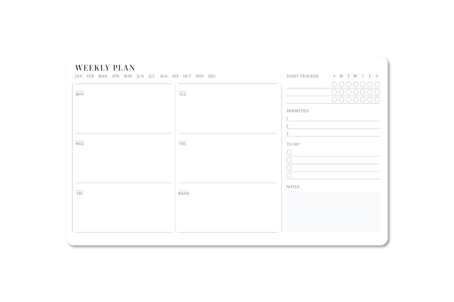 Weekly Planner Cards