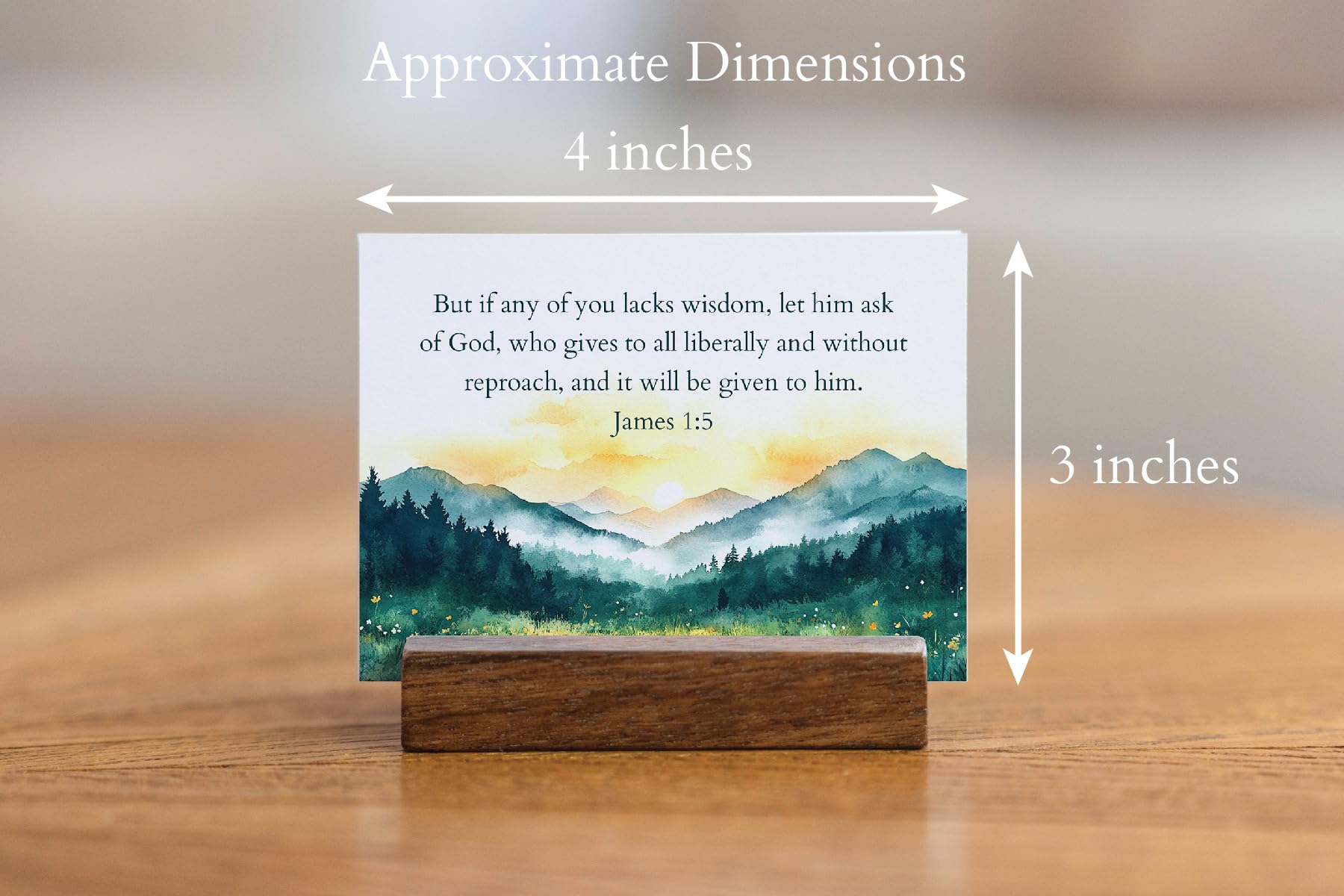 Mountain Nature & Elegant Affirmation Scripture Card Set - Image 4