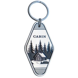 Metal Cabin Keychain