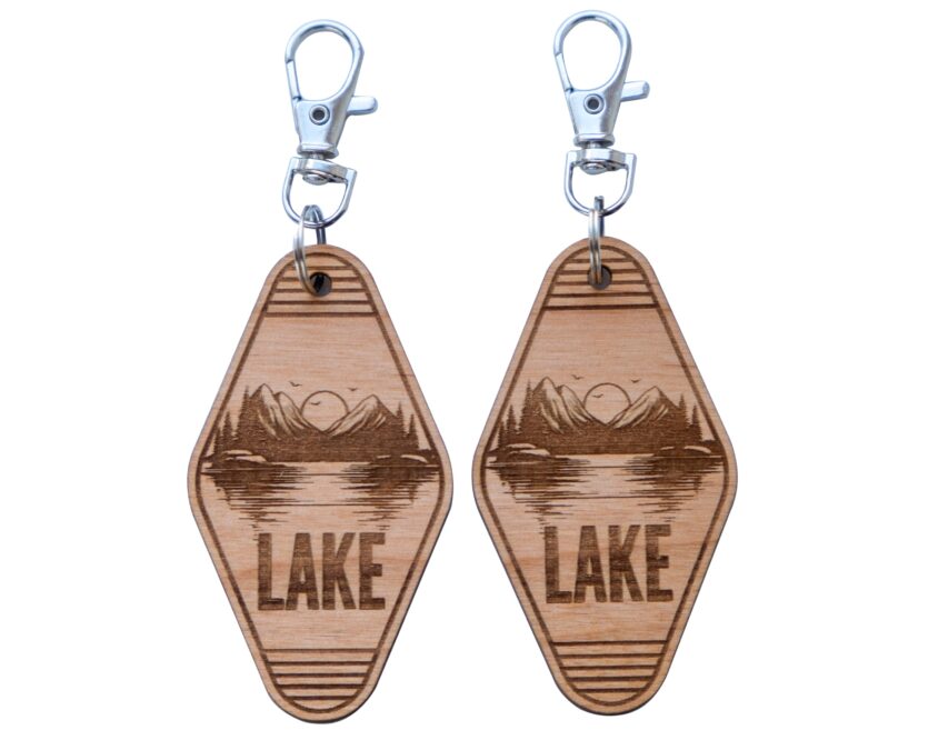 Wood Lake Keychain