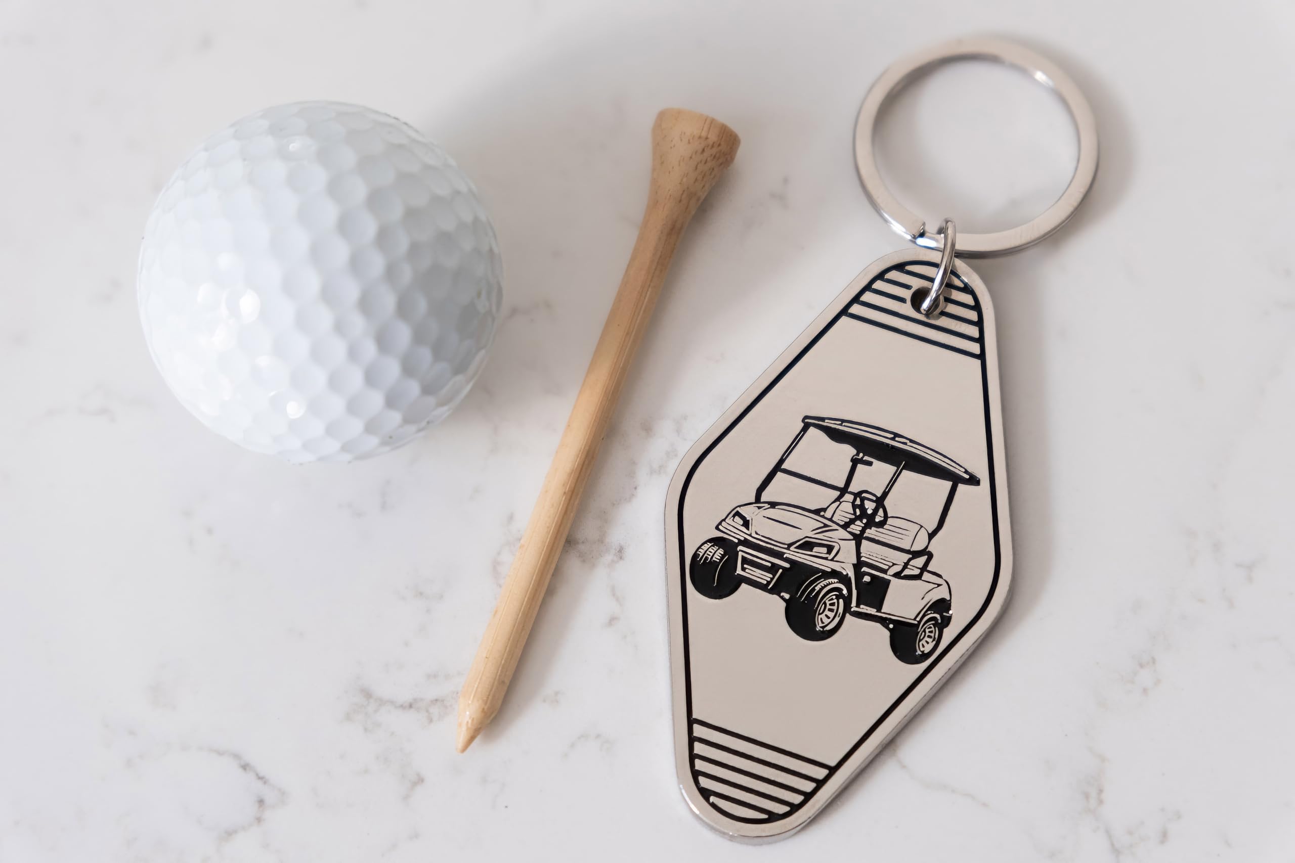 Metal Golf Cart Keychain - Image 5