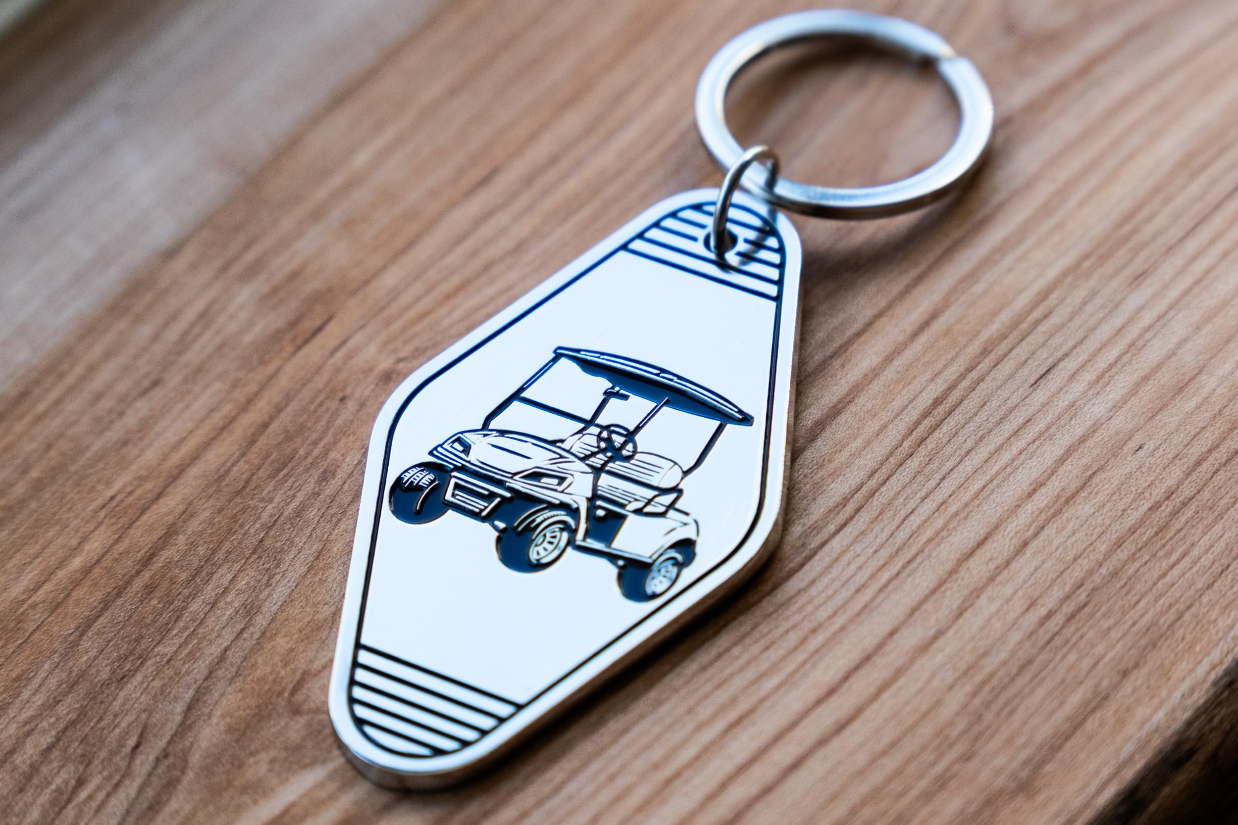 Metal Golf Cart Keychain - Image 2