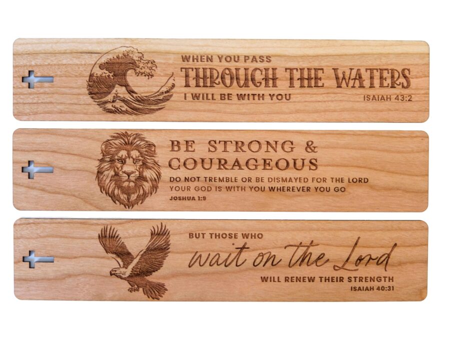 Wood Bible Verse Bookmarks