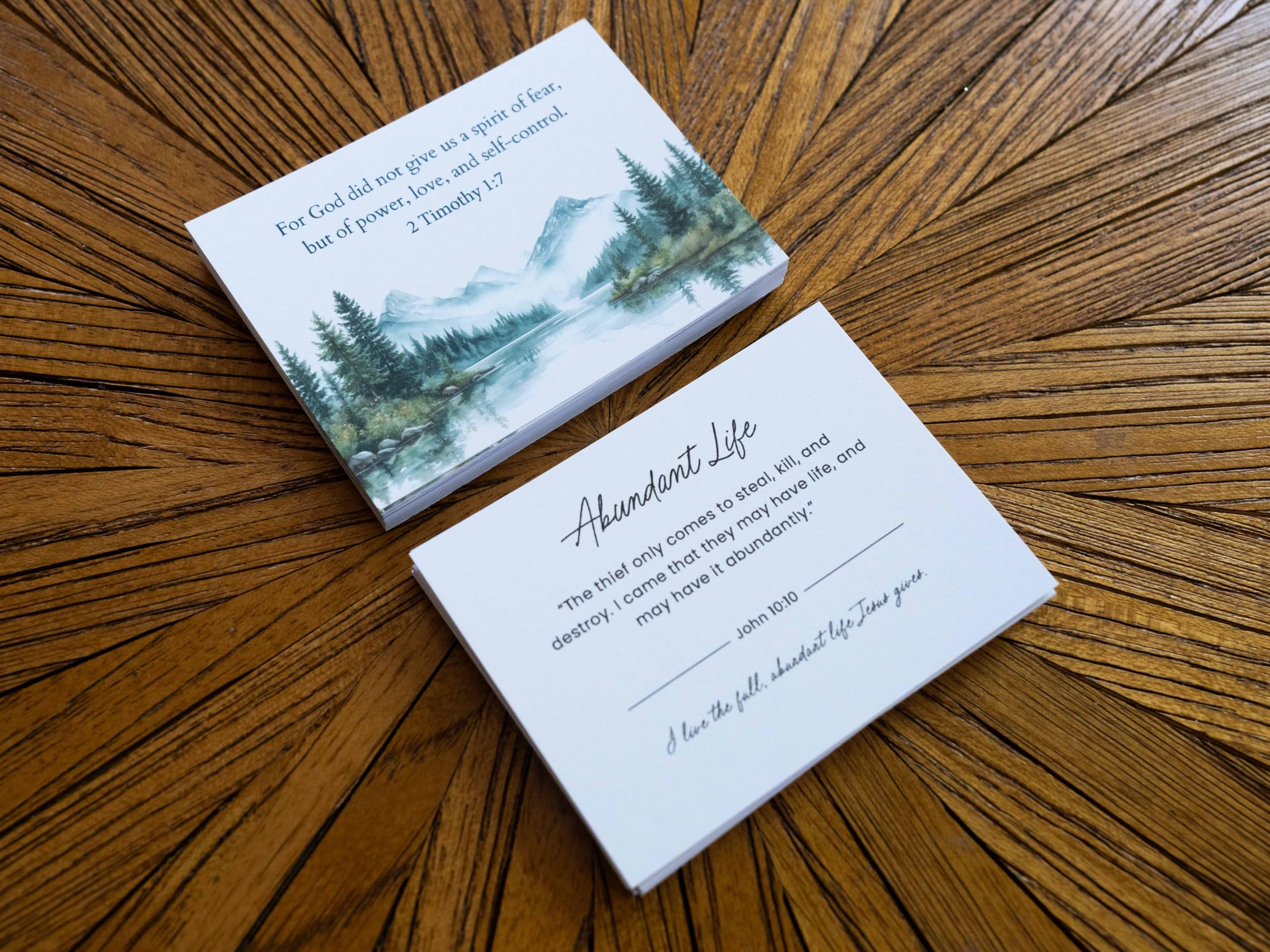 Mountain Nature & Elegant Affirmation Scripture Card Set - Image 6