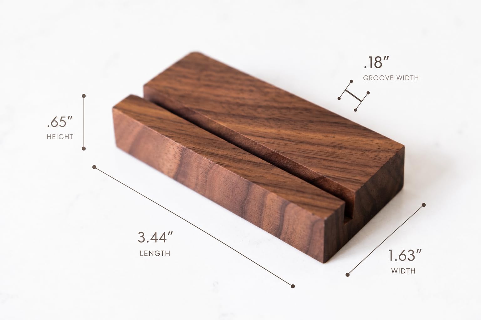 Black Walnut Wood Calendar Stands - 2 Pack - Image 2