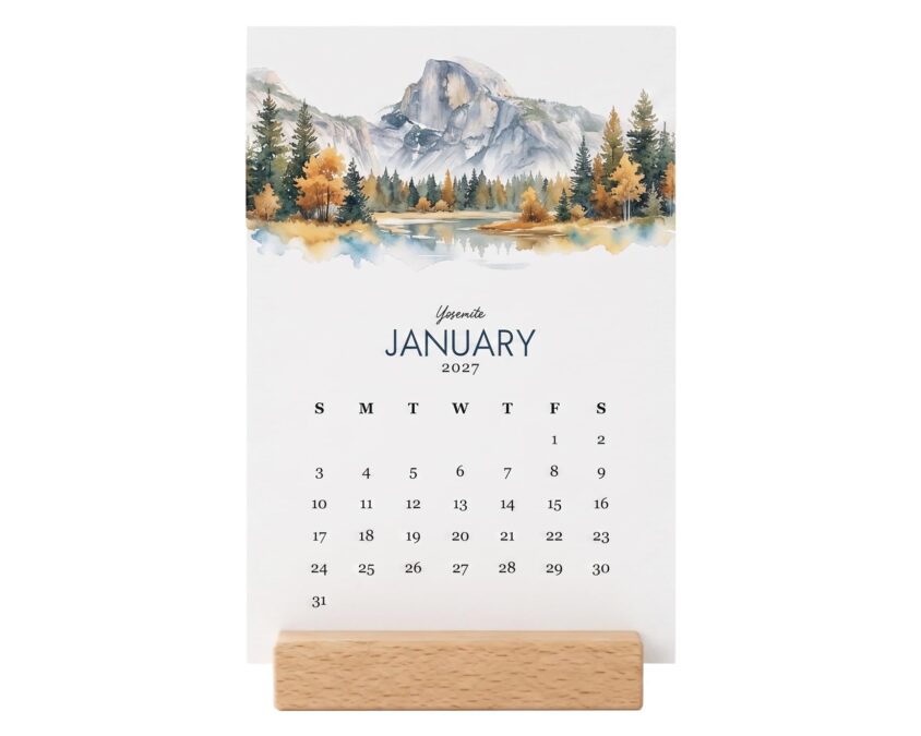 2027 Desk Calendar - National Parks