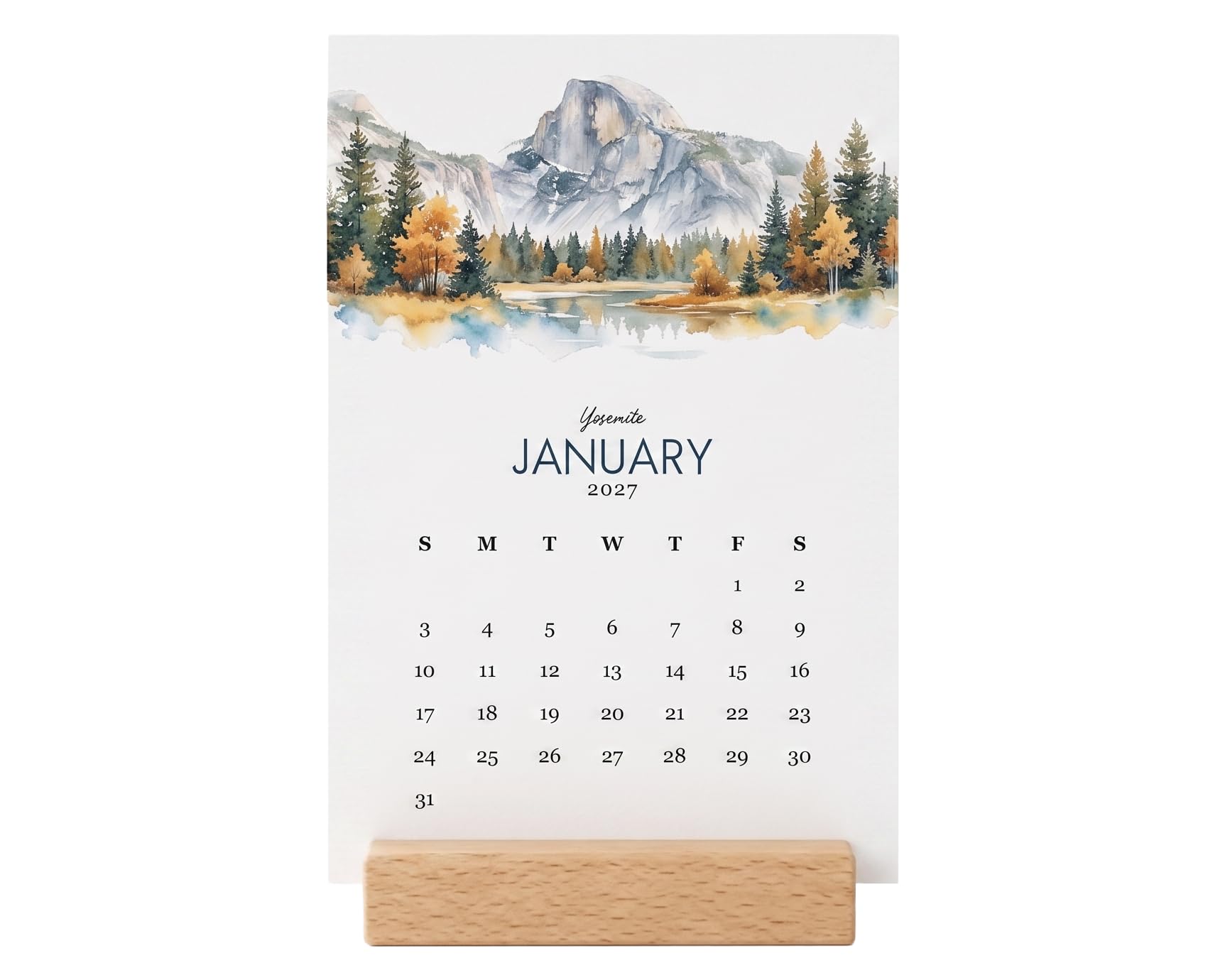 2027 Desk Calendar - National Parks