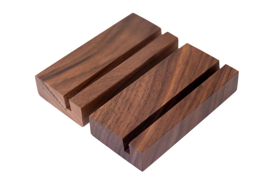 Black Walnut Wood Calendar Stands - 2 Pack