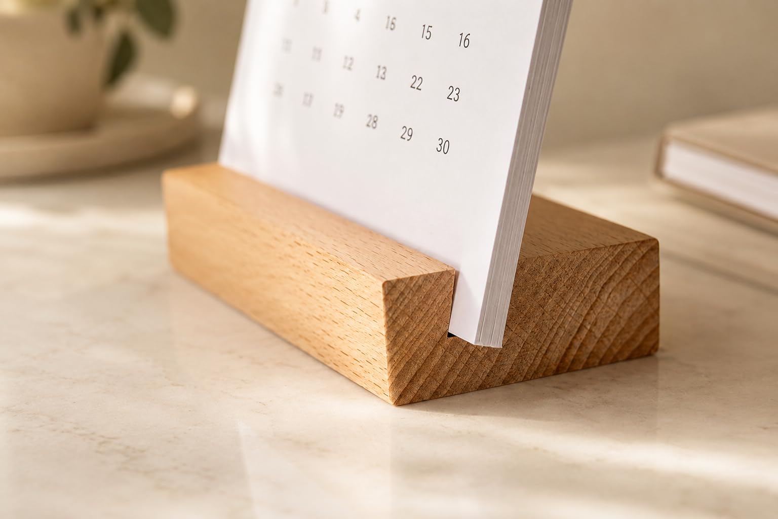 Beech Wood Calendar Stands - 2 Pack - Image 2