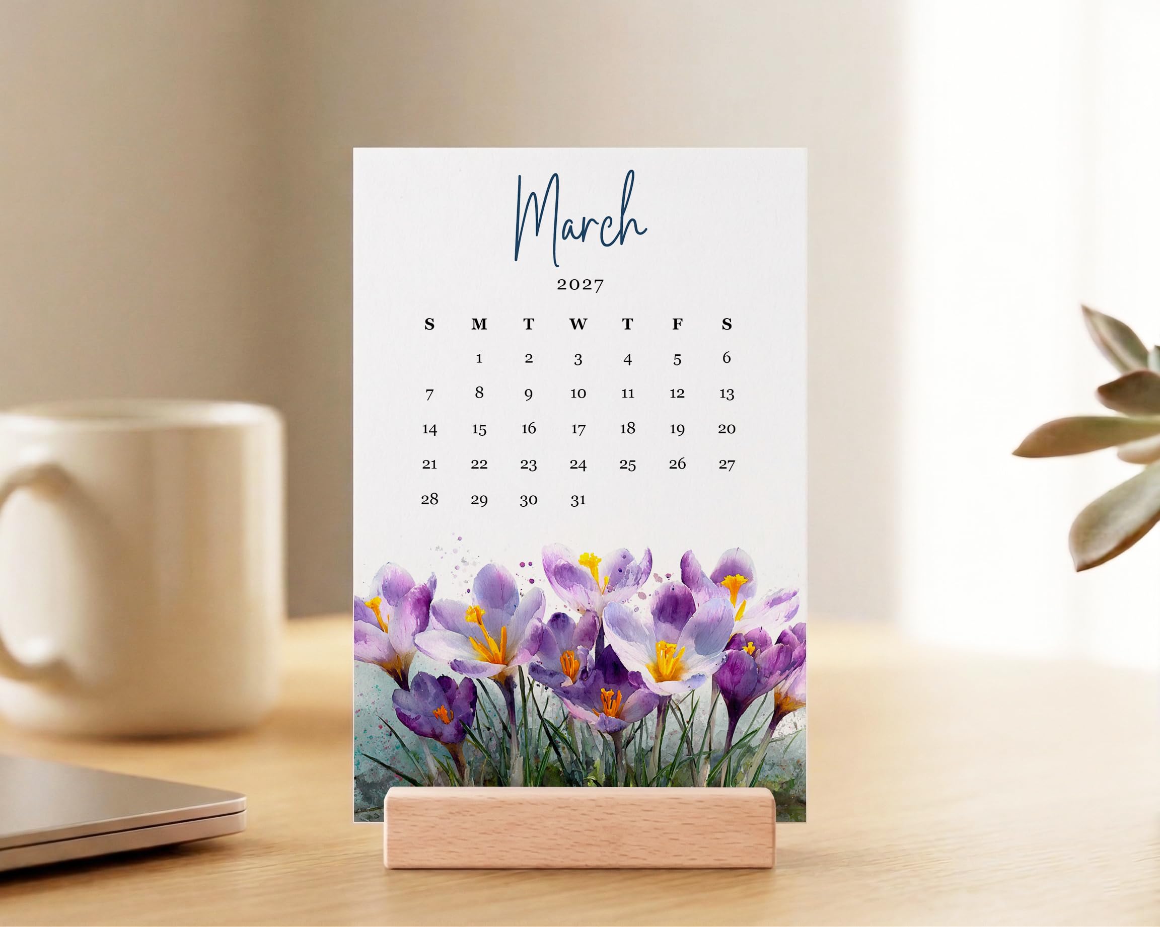 2027 Desk Calendar - Wildflowers - Image 5