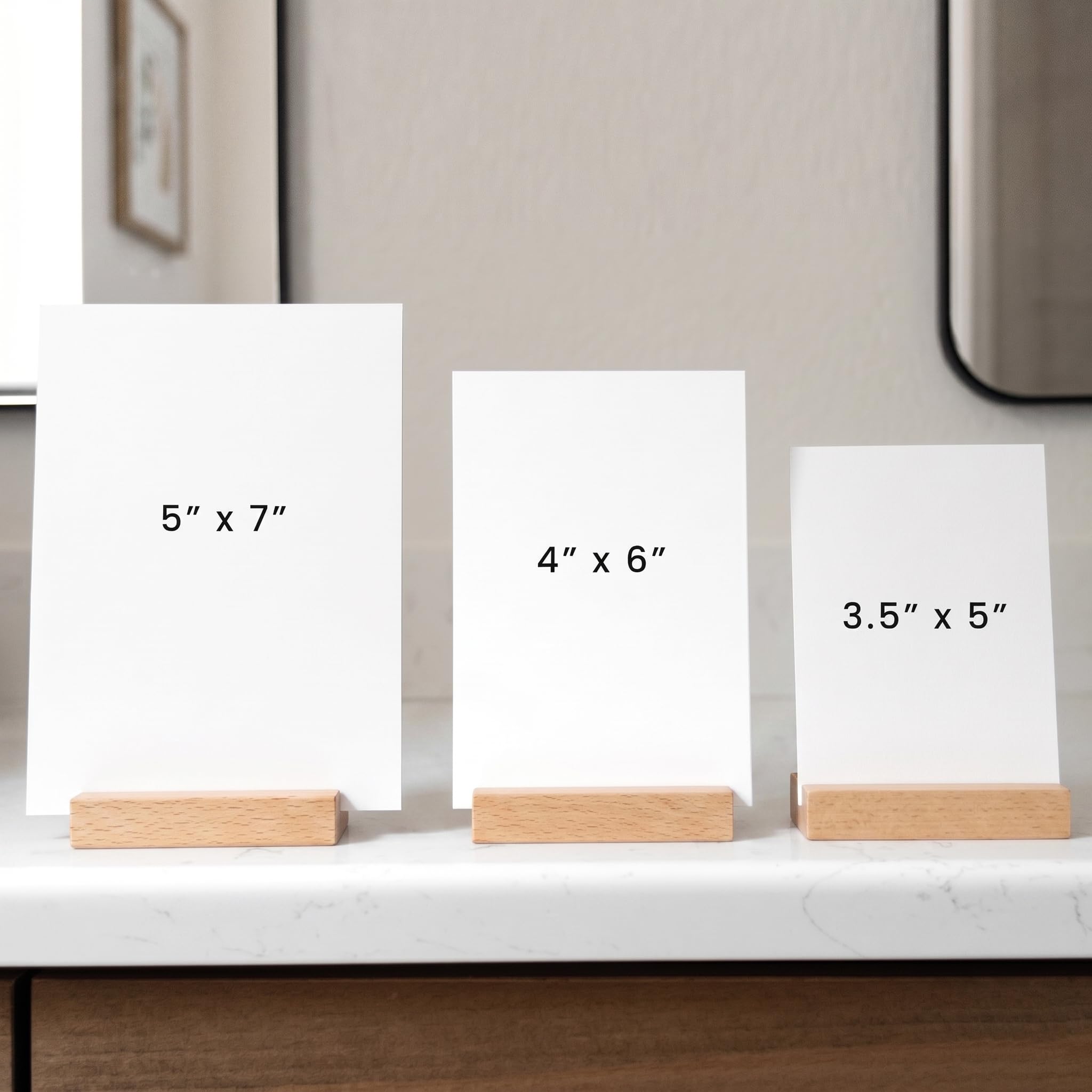 Beech Wood Calendar Stands - 2 Pack - Image 6