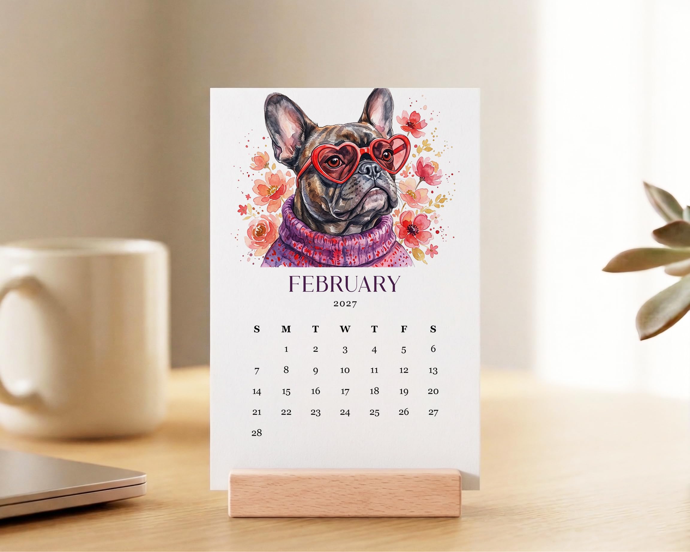 2027 Desk Calendar - Cool Dogs - Image 5