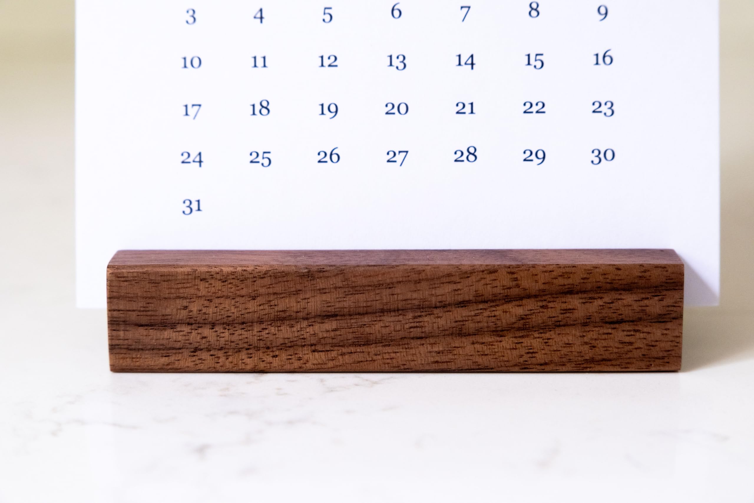 Black Walnut Wood Calendar Stands - 2 Pack - Image 5