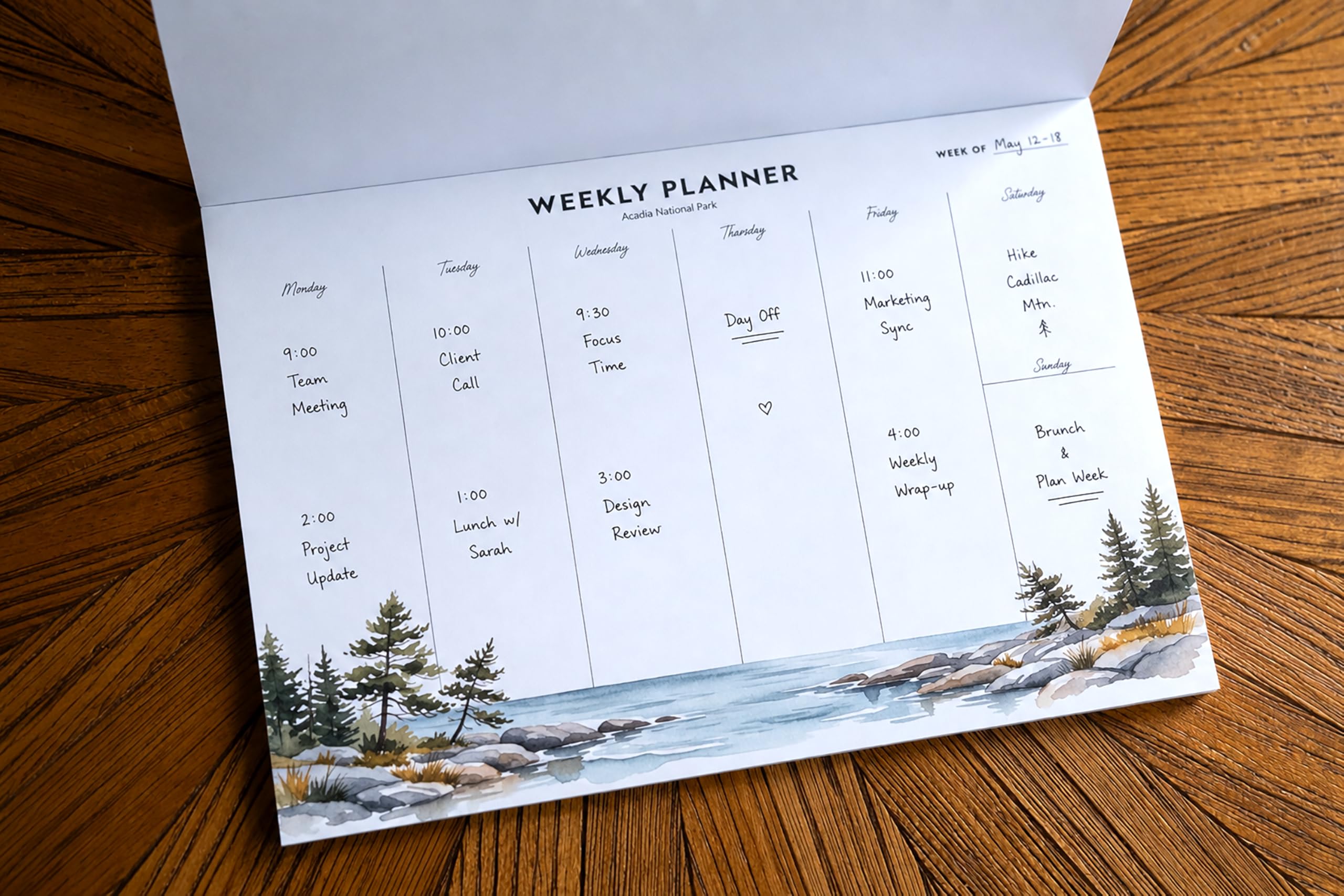 National Parks Weekly Planner Tear Off Pad - Image 4