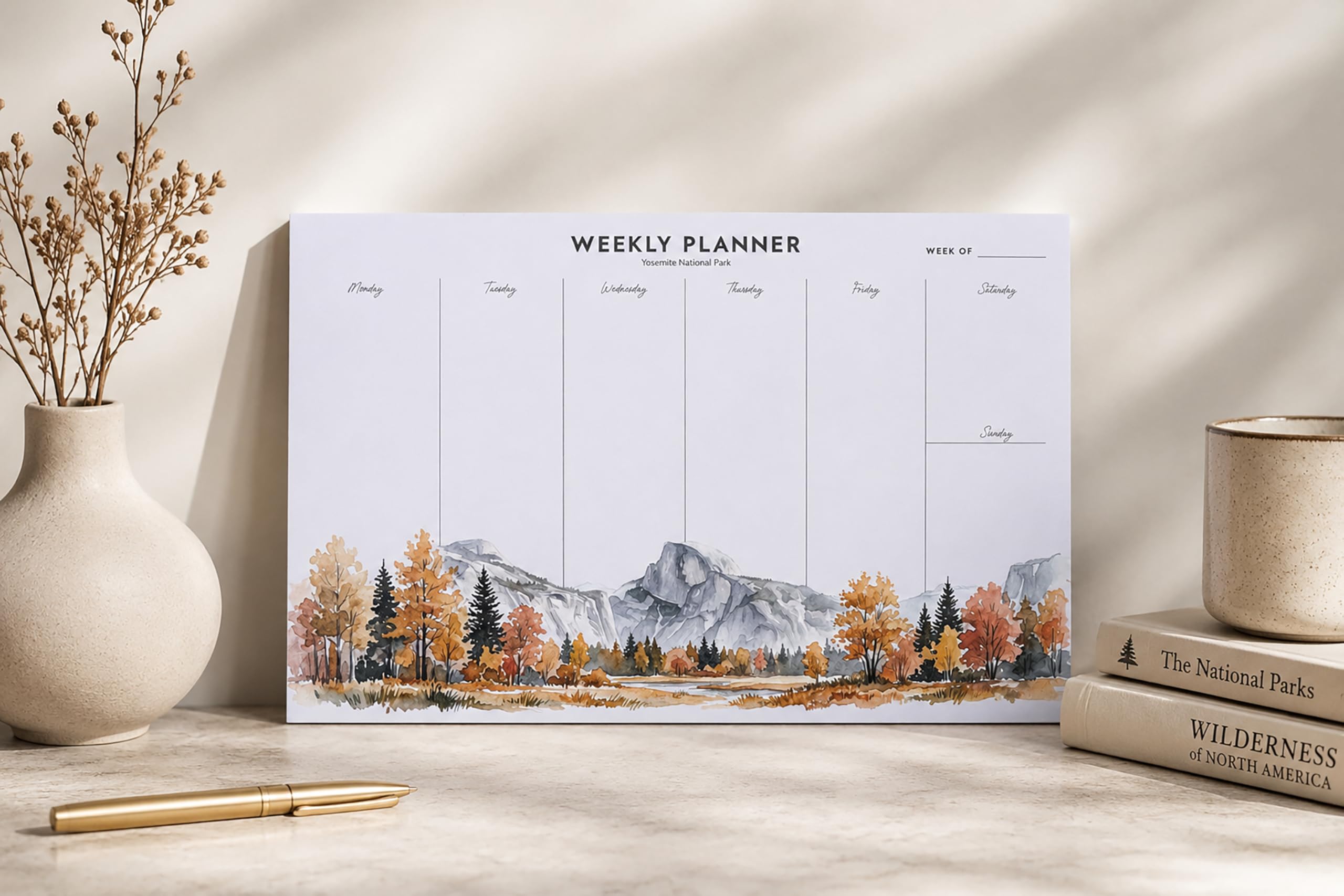 National Parks Weekly Planner Tear Off Pad - Image 3