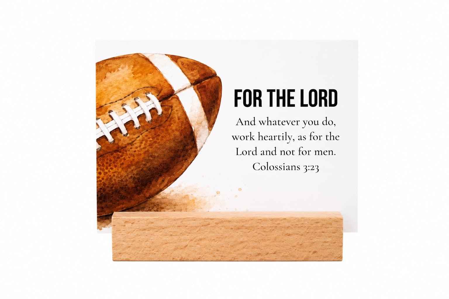 Football Themed Encouraging Scripture Card Set