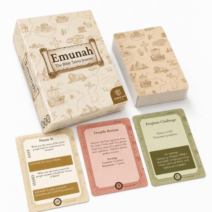 Emunah Bible Trivia Game for Adults, Teens & Families