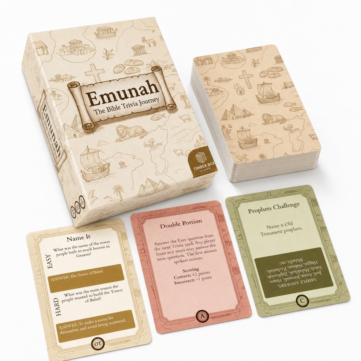 Emunah Bible Trivia Game for Adults, Teens & Families