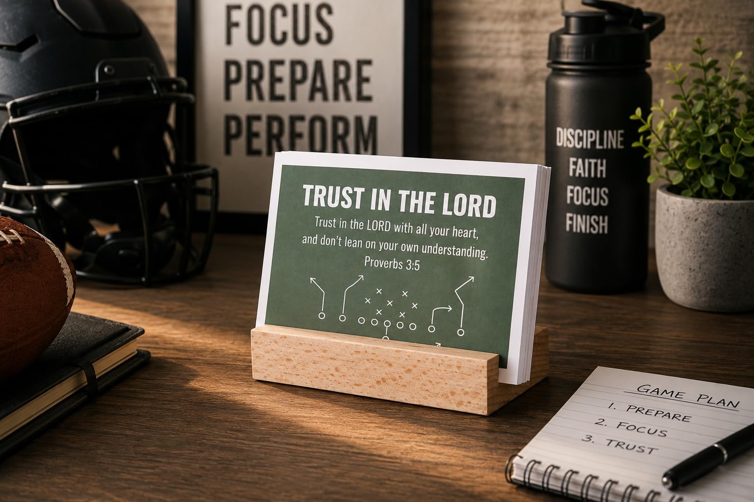 Football Themed Encouraging Scripture Card Set - Image 6